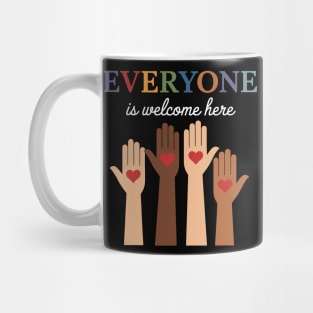 Everyone Is Welcome Here Idaho Teacher Mug